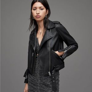 All Saints Balfern Leather Biker Jacket